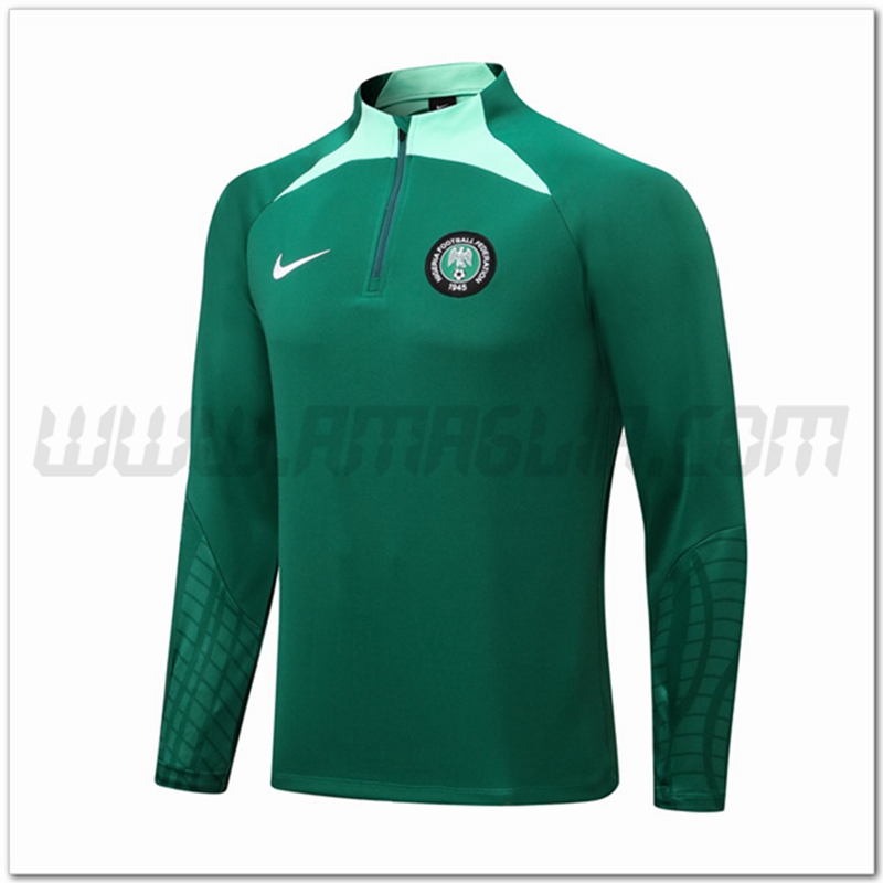 Felpa Allenamento Nigeria Verde 2022 2023
