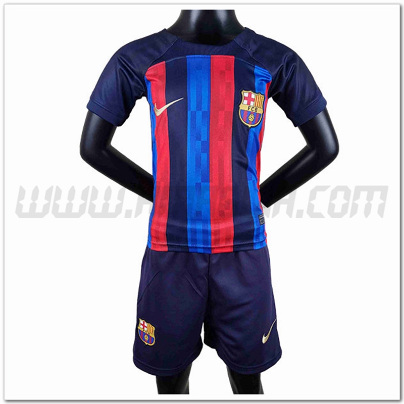 Kit Maglia FC Barcellona Bambino Prima 2022 2023