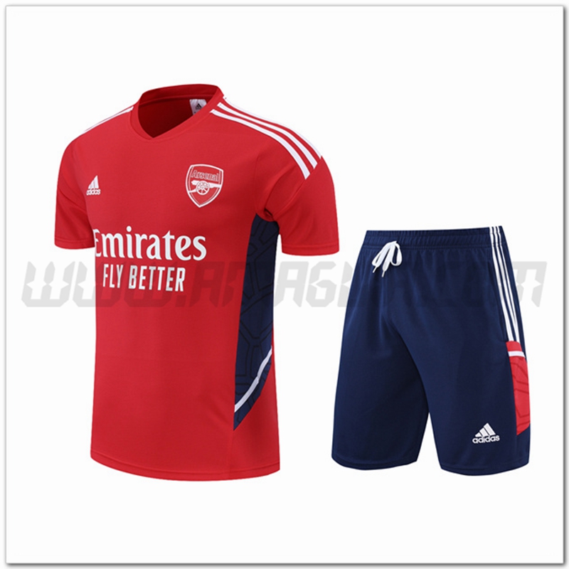 Maglia Allenamento Arsenal + Pantaloncinis Rosso 2022 2023