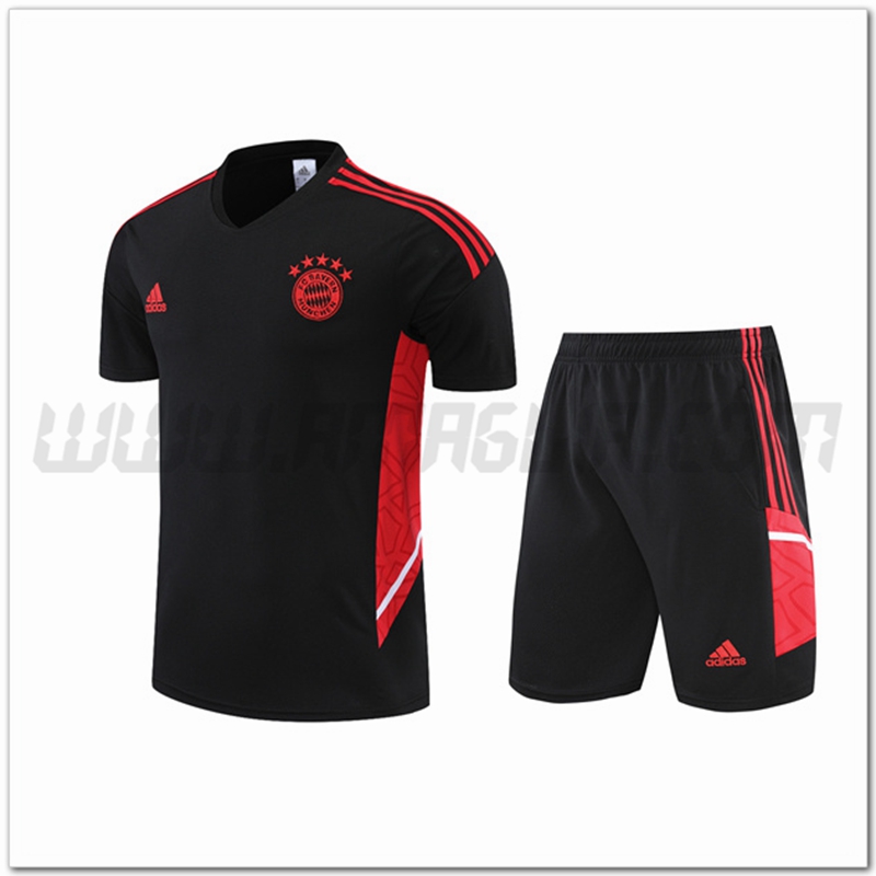 Maglia Allenamento Bayern Monaco + Pantaloncinis Nero 2022 2023