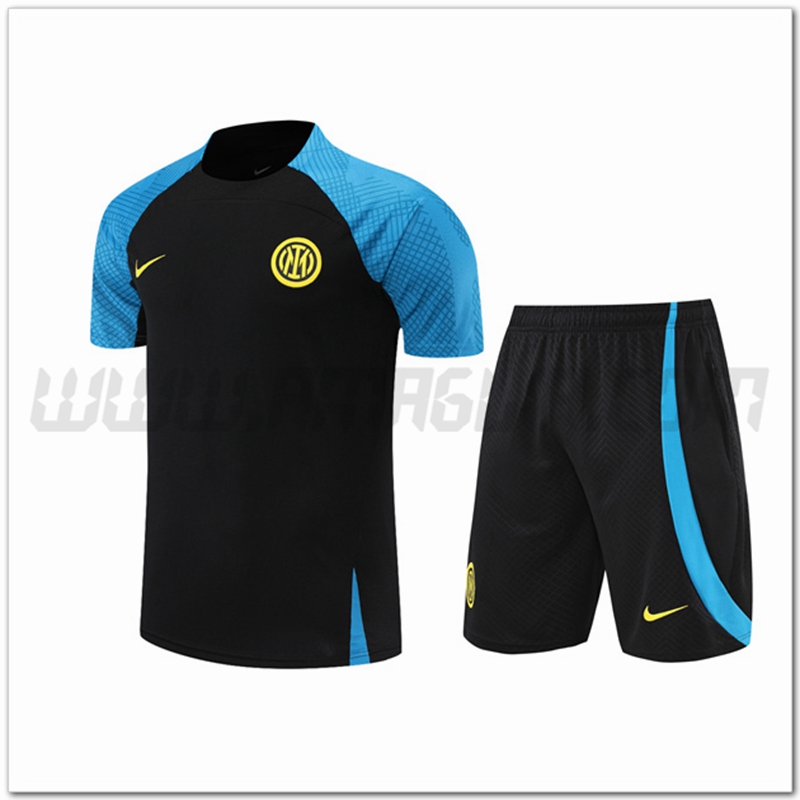 Maglia Allenamento Inter Milan + Pantaloncinis Nero 2022 2023