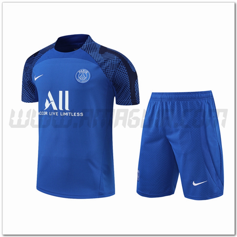 Maglia Allenamento PSG + Pantaloncinis Blu 2022 2023