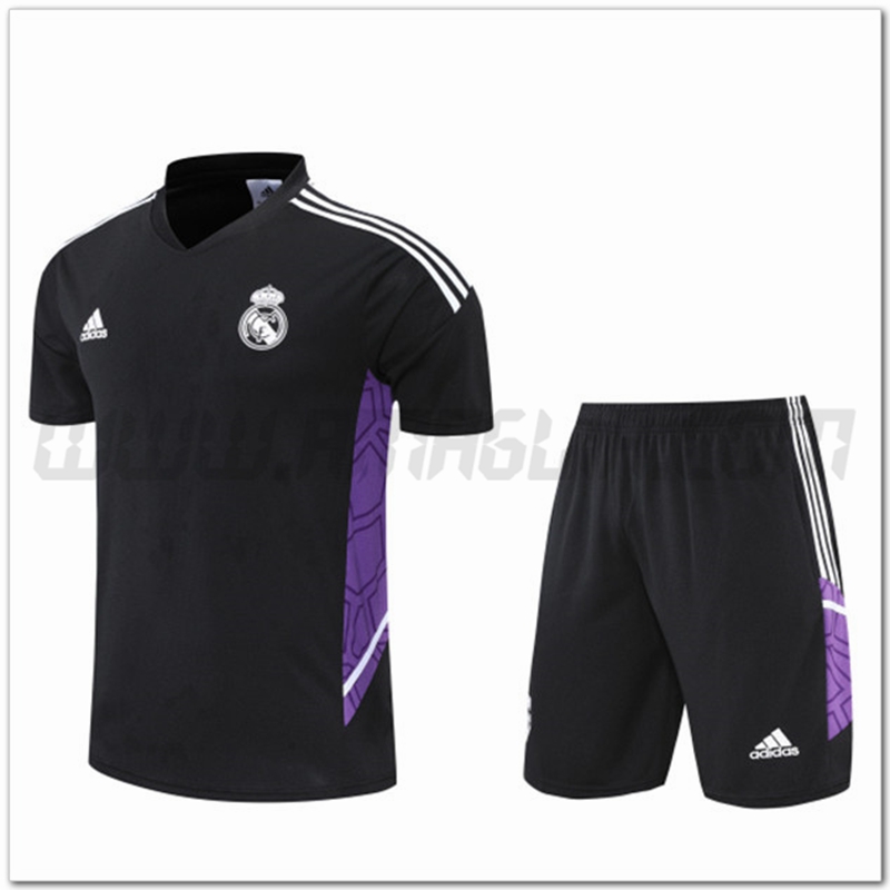 Maglia Allenamento Real Madrid + Pantaloncinis Bianco 2022 2023