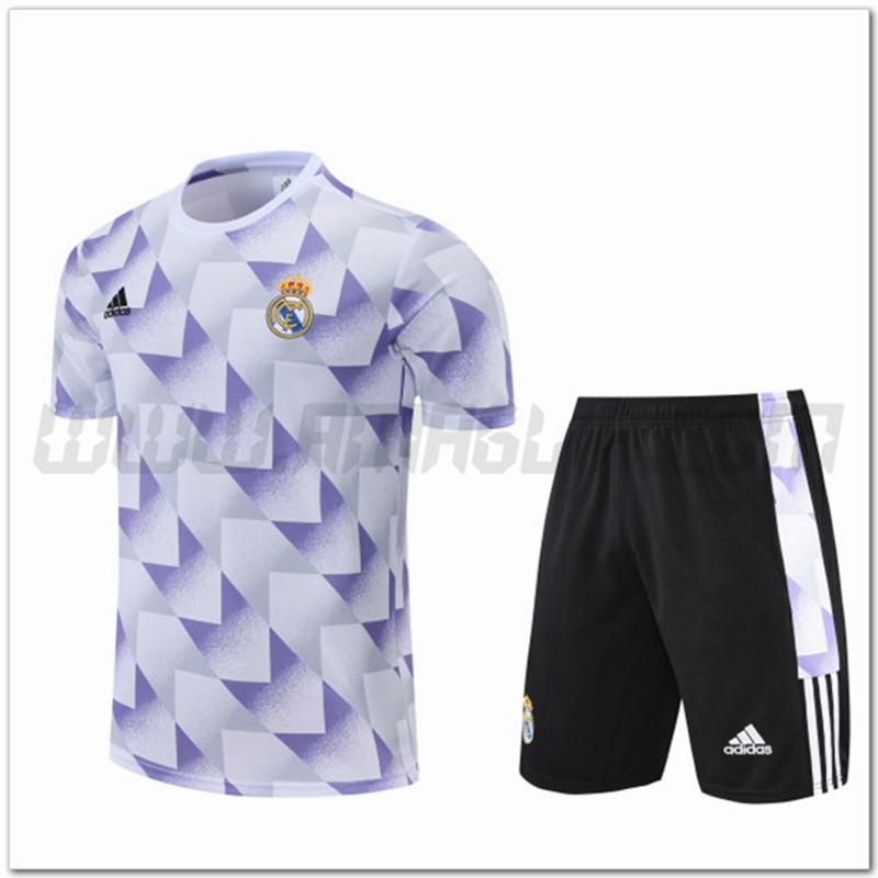 Maglia Allenamento Real Madrid + Pantaloncinis Grigio 2022 2023