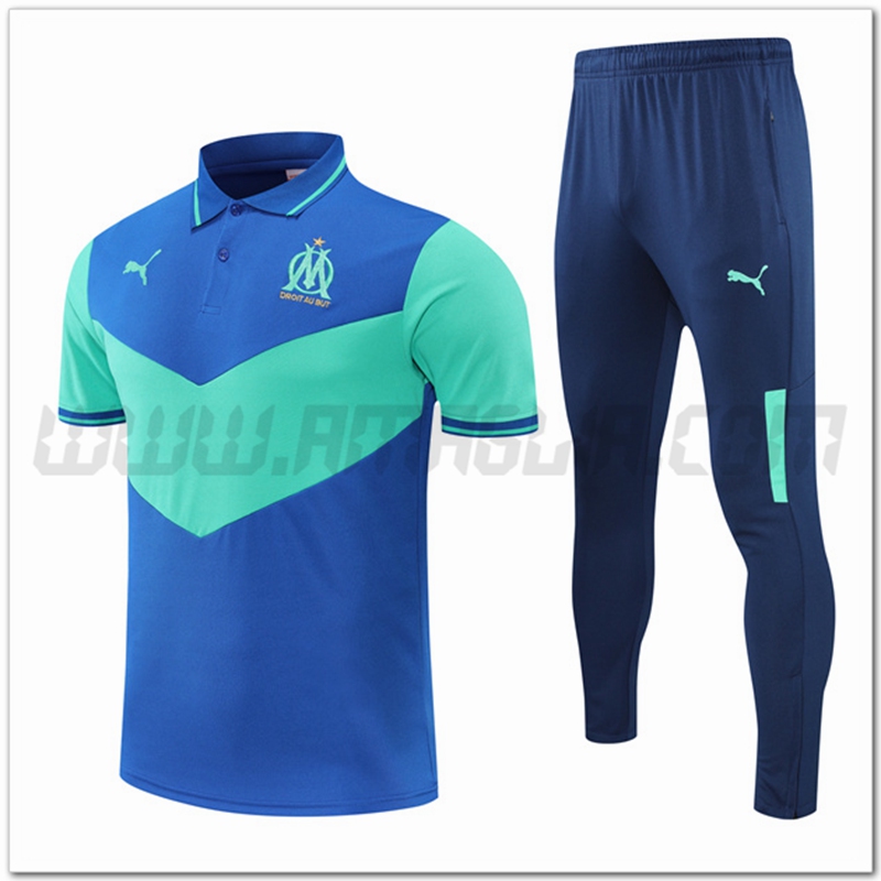 Maglia Polo Marsiglia OM + Pantaloni Blu 2022 2023