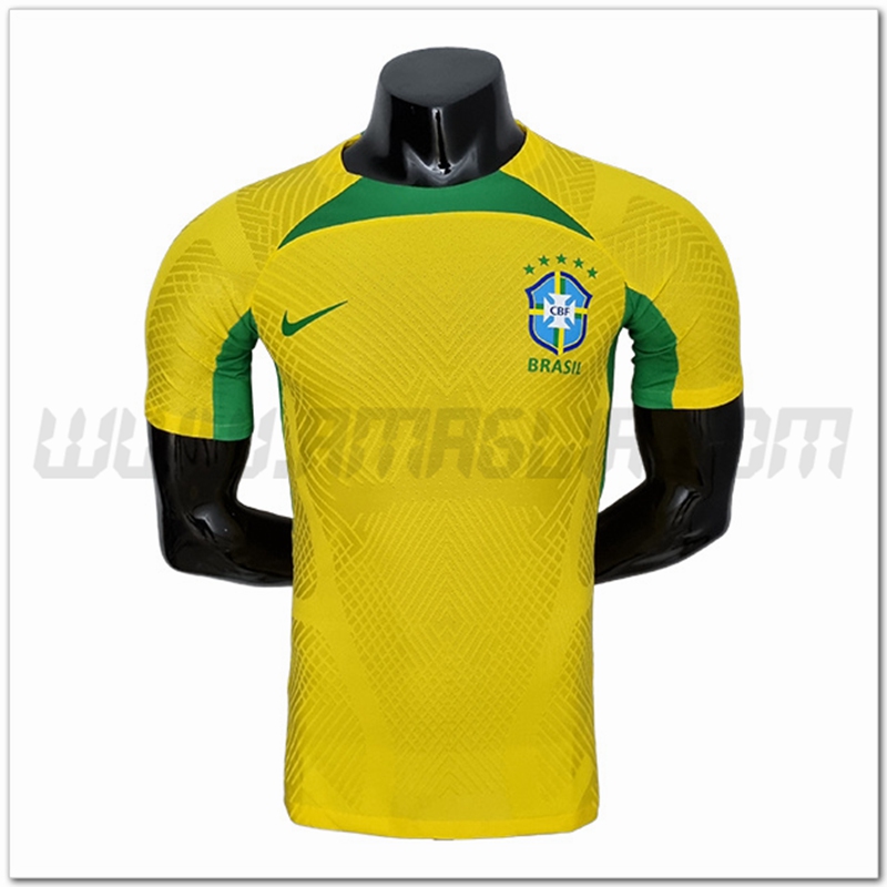 Maglia Allenamento Brasile Giallo 2022 2023