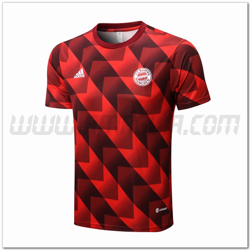 Maglia Allenamento Bayern Monaco Nero/Rosso 2022 2023