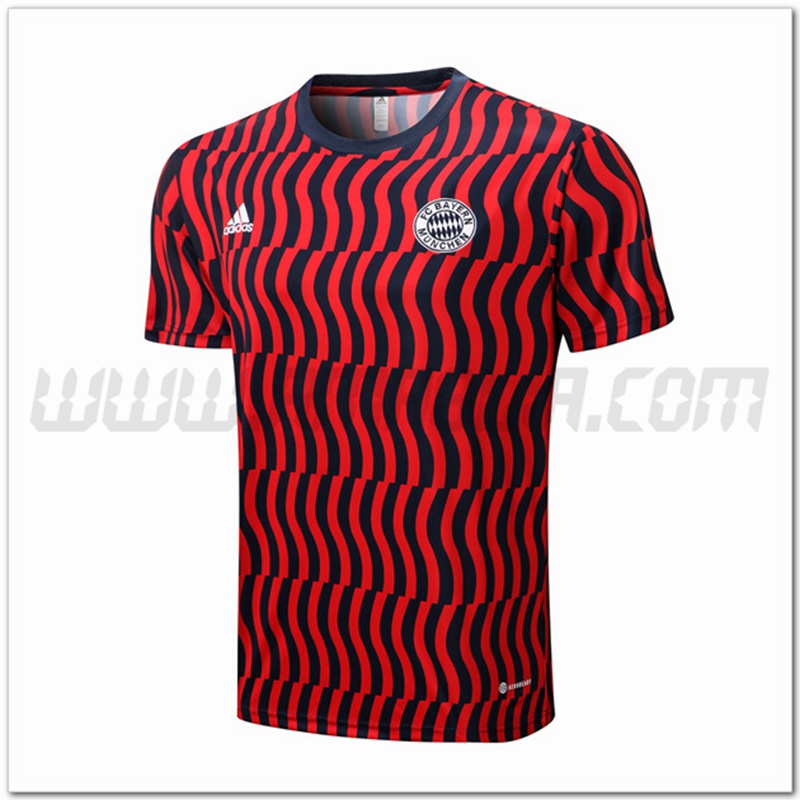 Maglia Allenamento Bayern Monaco Rosso/Nero 2022 2023