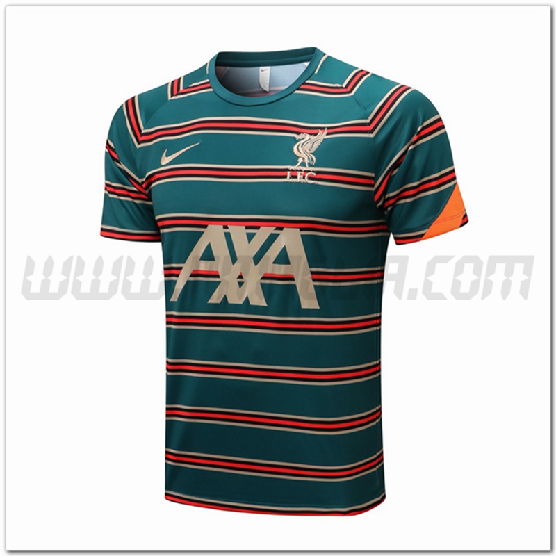 Maglia Allenamento FC Liverpool Verde/Rosso 2022 2023