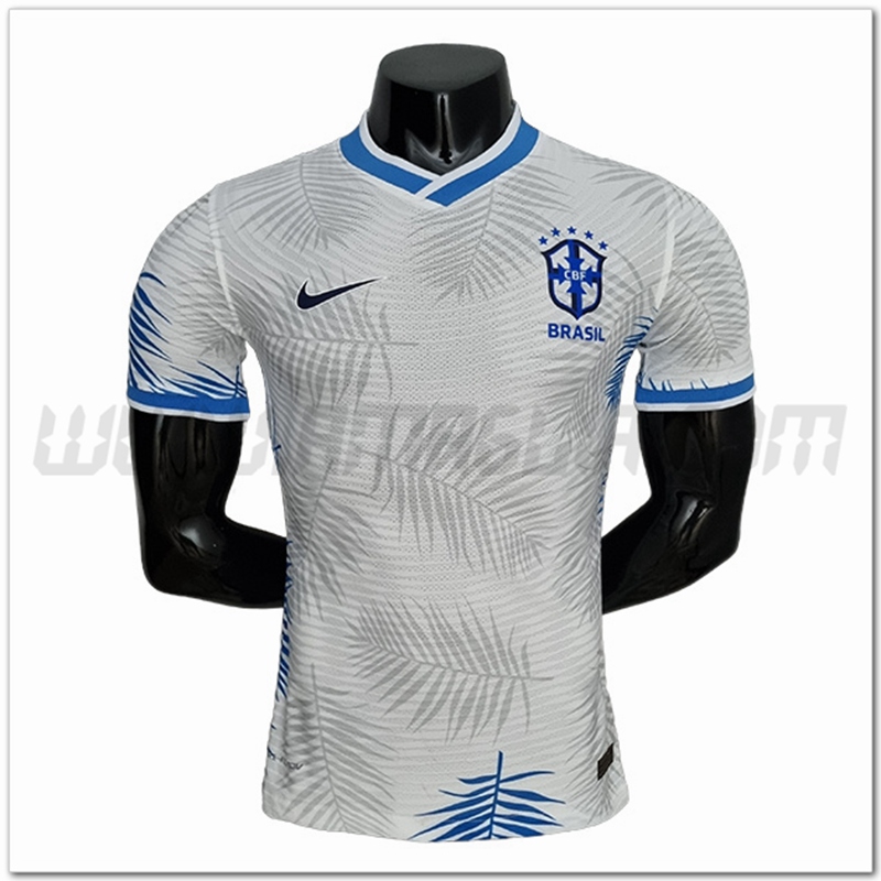 Maglia Squadra Brasile Versione giocatore classica 2022 2023 Bianco