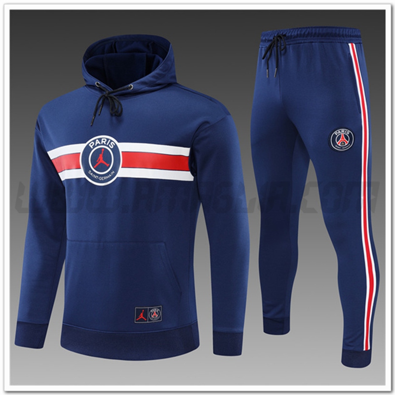 Tuta Giacca con Cappuccio Jordan PSG Bambino Blu 2022 2023