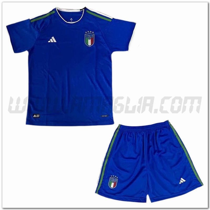 Kit Maglia Squadra Italia Bambino 2022 2023 Blu