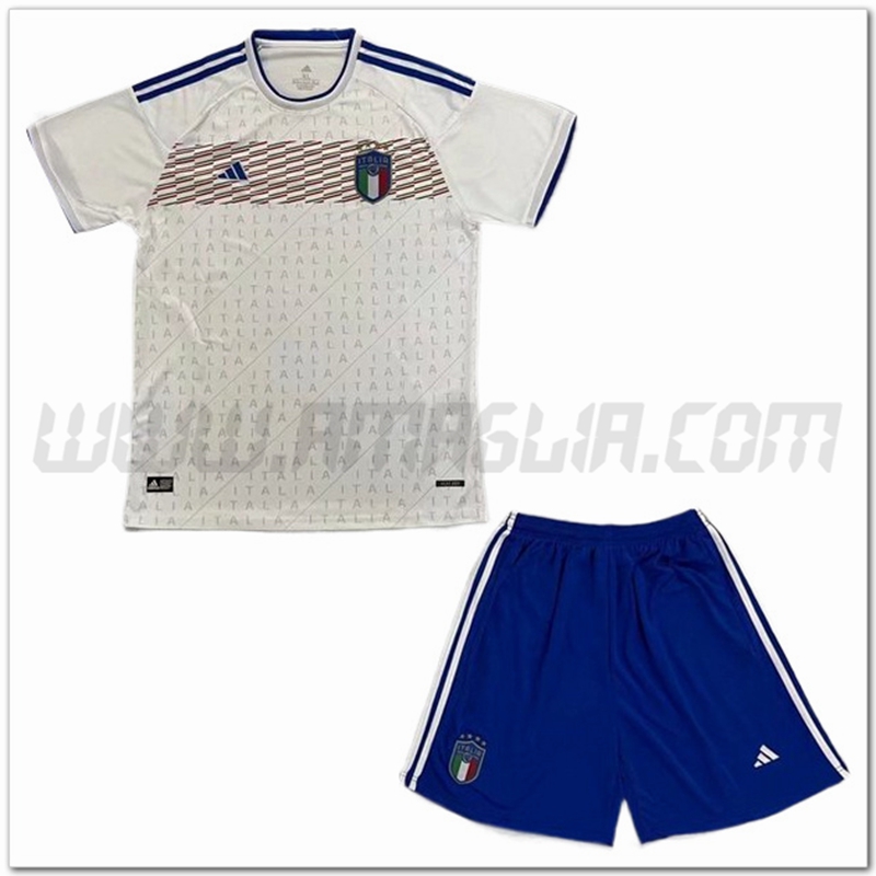 Kit Maglia Squadra Italia Bambino 2022 2023 Bianco