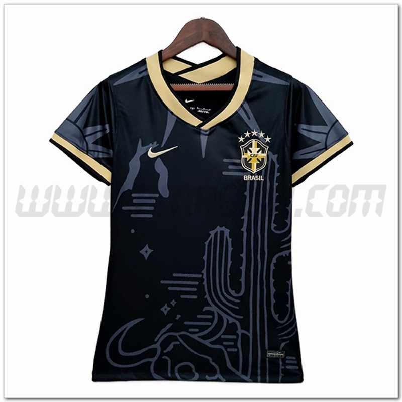 Maglia Squadra Brasile Donne 2022 2023 Nero