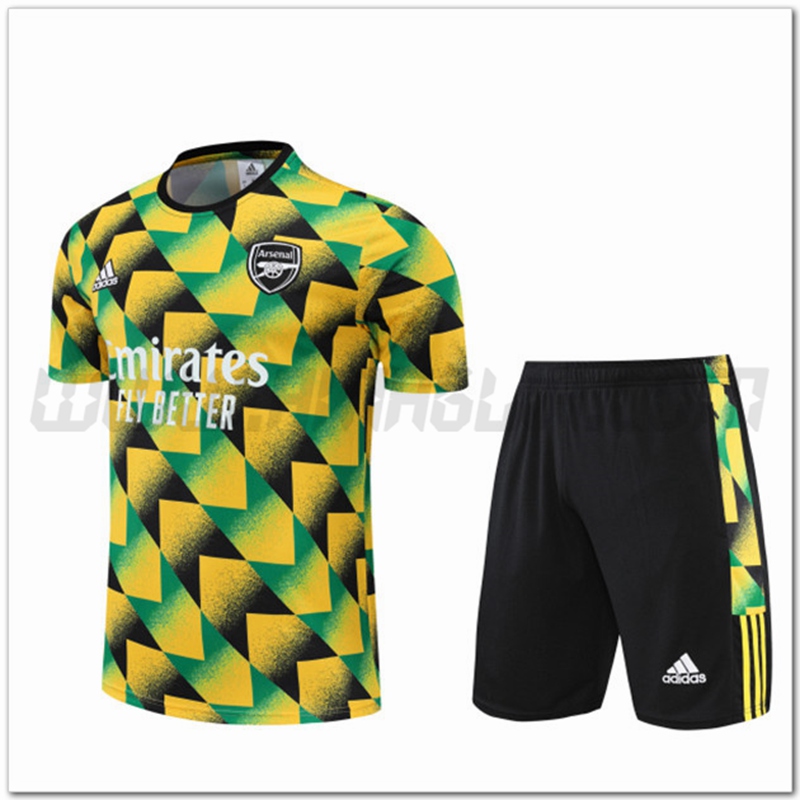 Maglia Allenamento Arsenal + Pantaloncinis Giallo 2022 2023