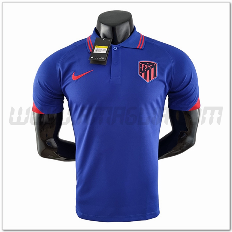 Maglia Polo Atletico Madrid Blu 2022 2023