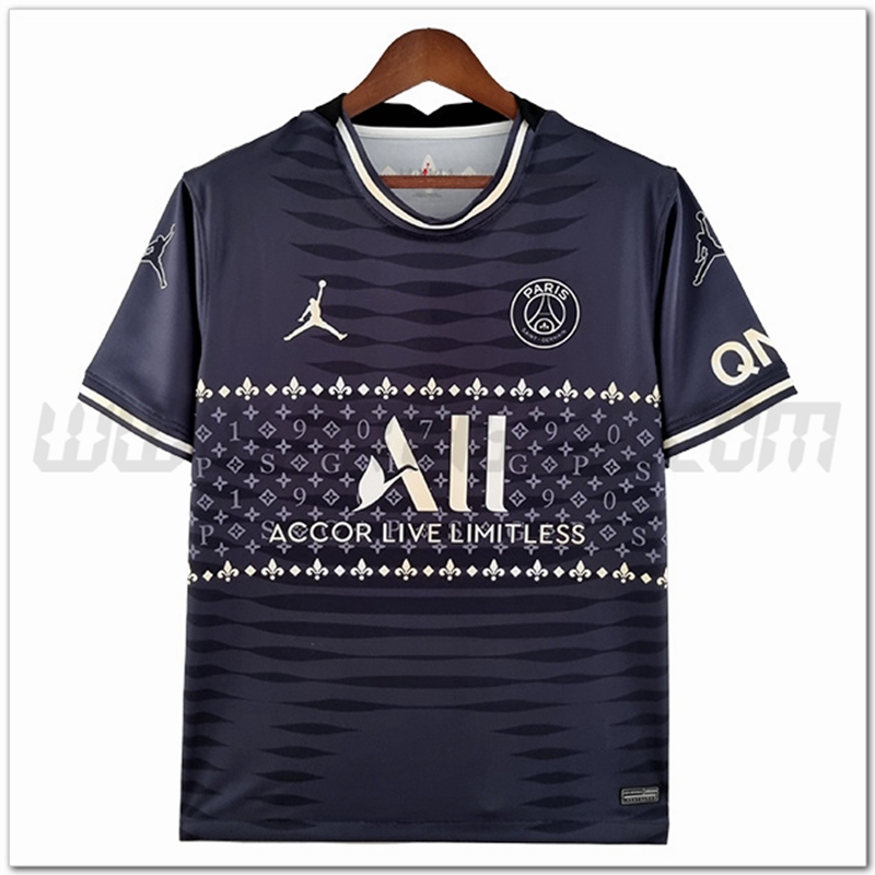 Maglia Allenamento Jordan PSG Nero/Grigio 2022 2023