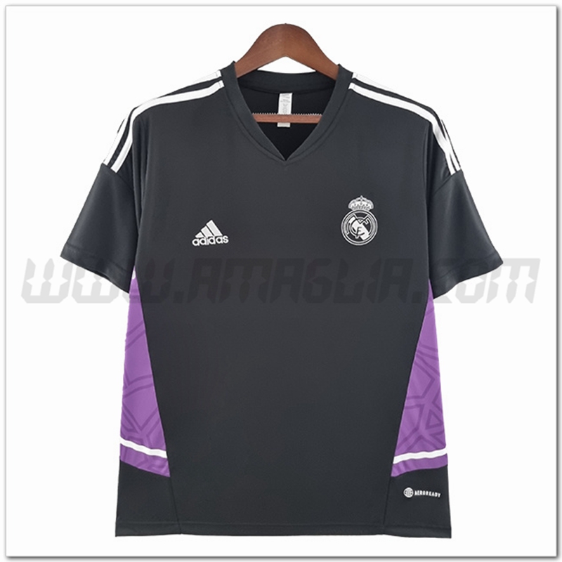 Maglia Allenamento Real Madrid Nero/Viola 2022 2023