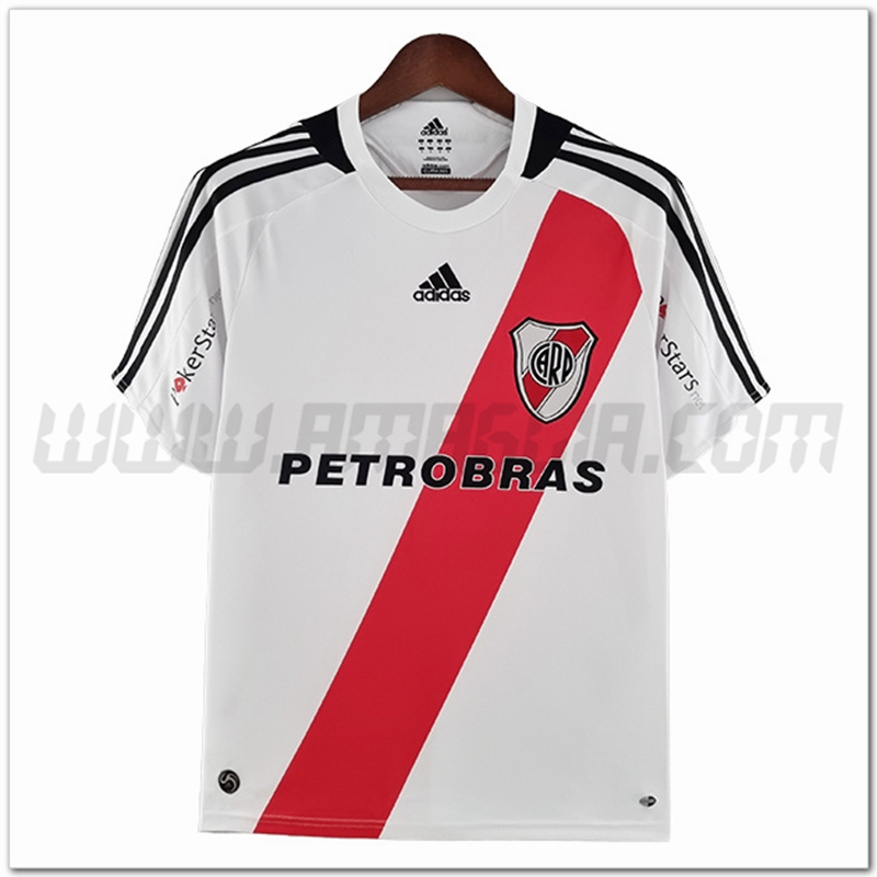 Prima Maglia River Plate Retro Maniche lunghe 2009/2010