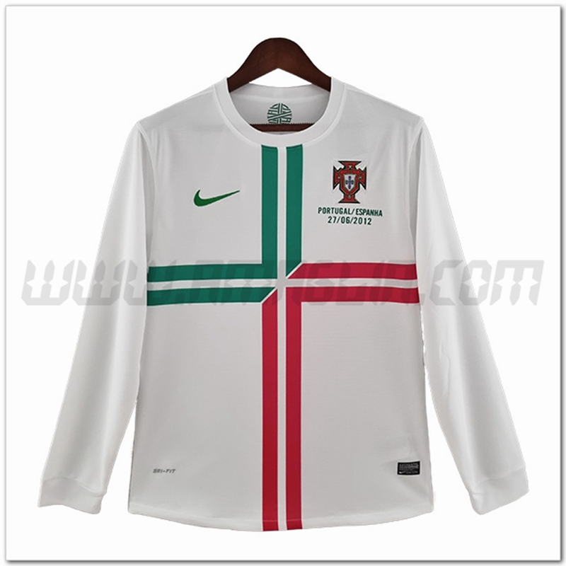 Seconda Maglia Portogallo Retro Maniche lunghe 2012