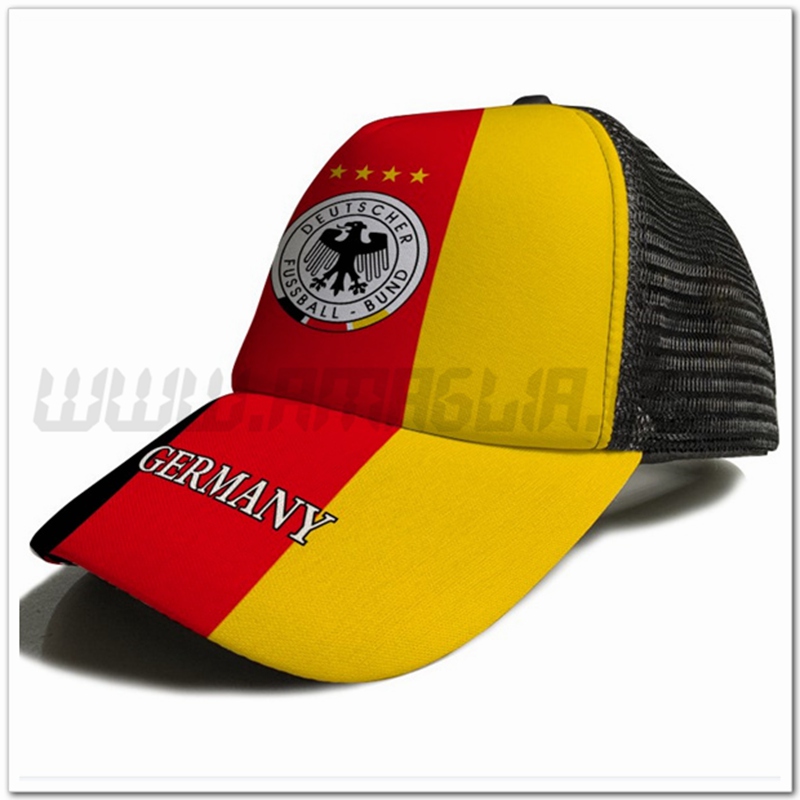Cappellino da Calcio Germania Giallo/Rosso 2023