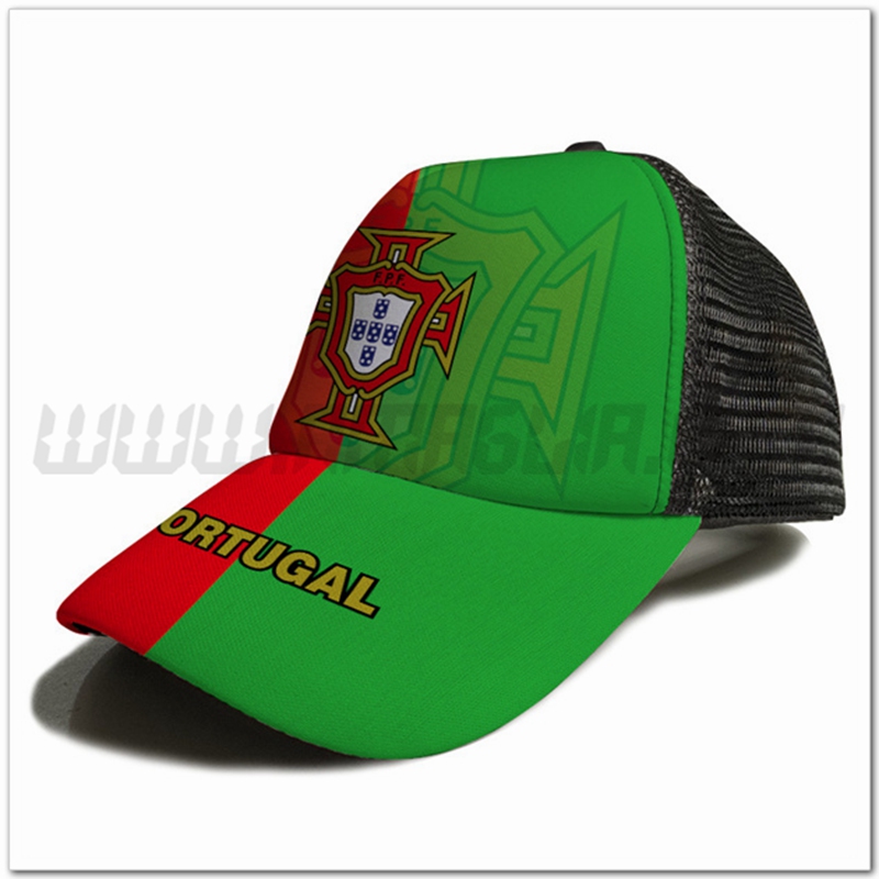 Cappellino da Calcio Portogallo Verde/Rosso 2023