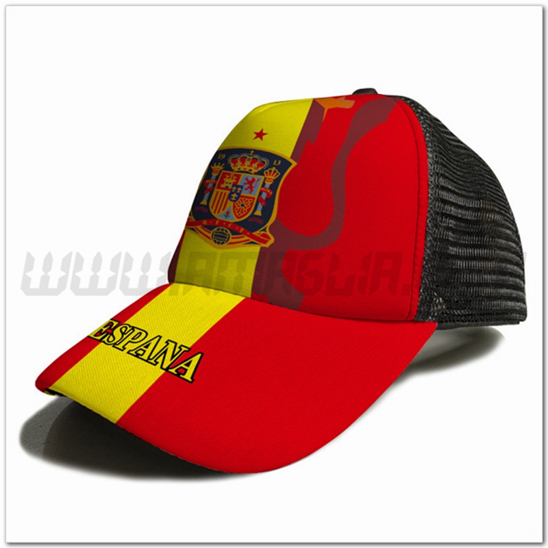 Cappellino da Calcio Spagna Rosso/Arancia 2023