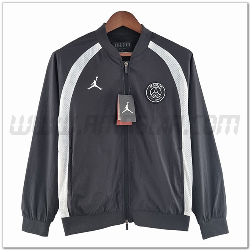 Giacca a vento Jordan PSG Bianco/Nero 2022 2023