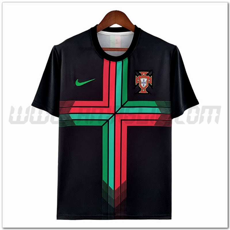 Maglia Squadra Portogallo Concetto 2022 2023 Nero