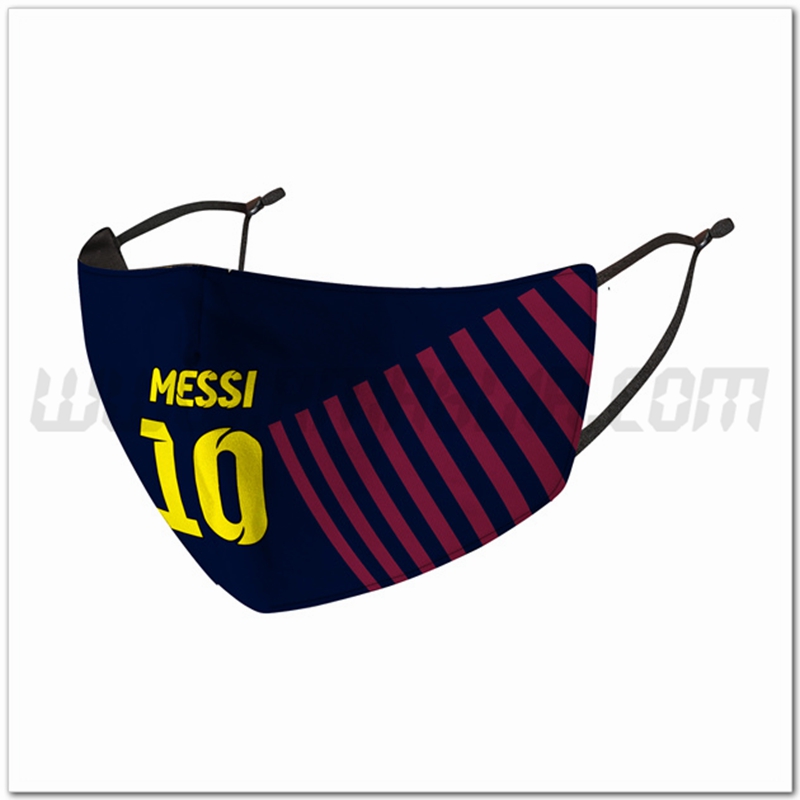 Nuove Mascherine Calcio Messi 10 Riutilizzabile