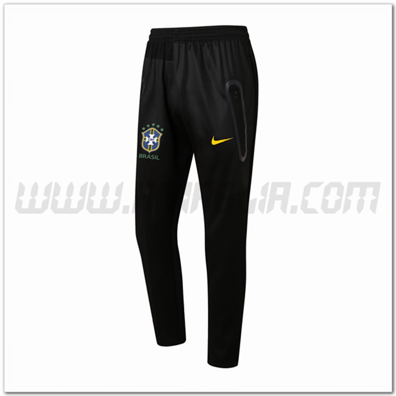 Pantaloni Allenamento Brasile Nero 2022 2023 -02
