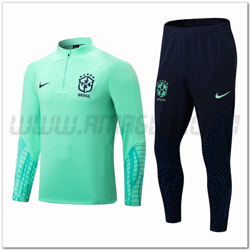 Tuta Allenamento Brasile Verde 2022 2023