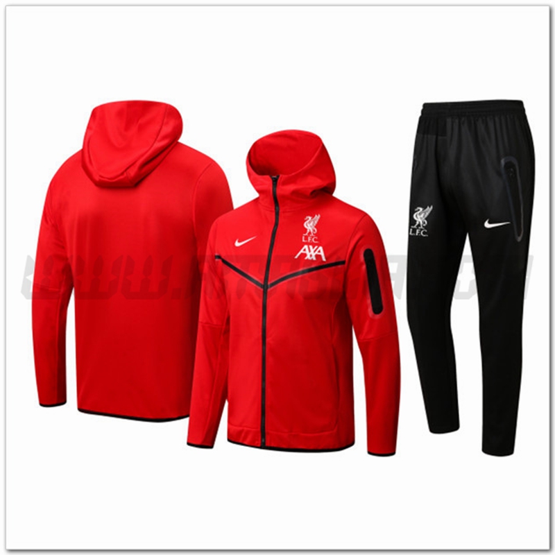 Tuta Giacca con Cappuccio FC Liverpool Rosso 2022 2023