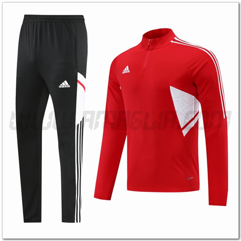 Tuta Allenamento Adidas Rosso 2022 2023