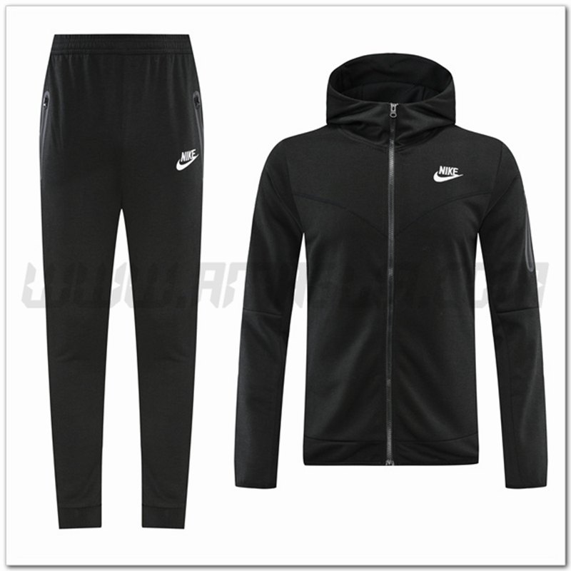 Tuta Giacca con Cappuccio Nike Nero 2022 2023