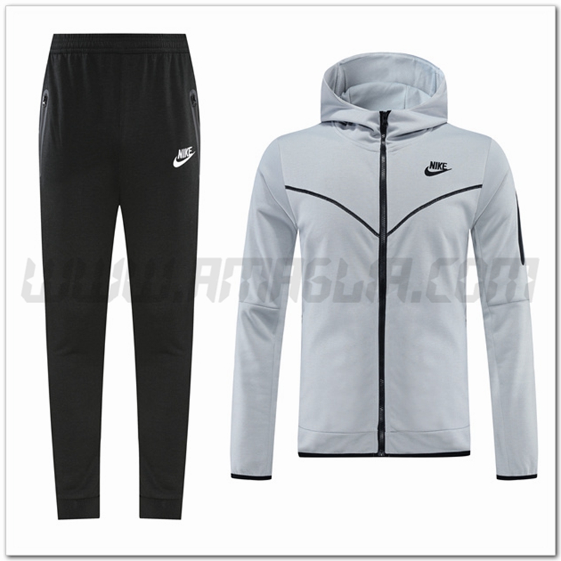 Tuta Giacca con Cappuccio Nike Grigio 2022 2023