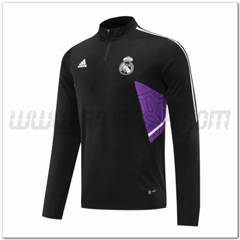 Felpa Allenamento Real Madrid Nero 2022 2023