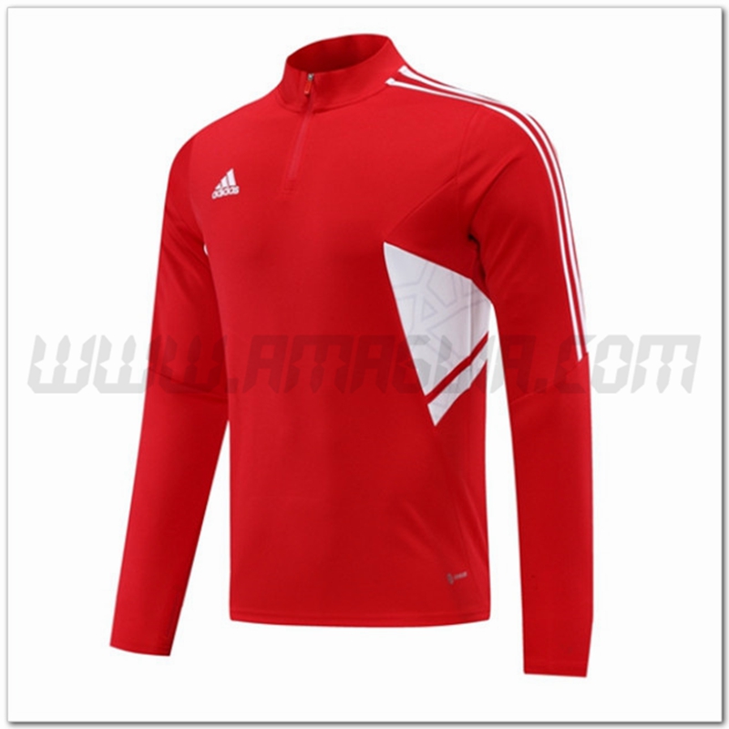 Felpa Allenamento Adidas Rosso 2022 2023