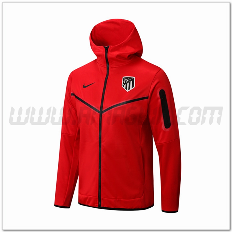 Giacca con Cappuccio Atletico Madrid Rosso 2022 2023