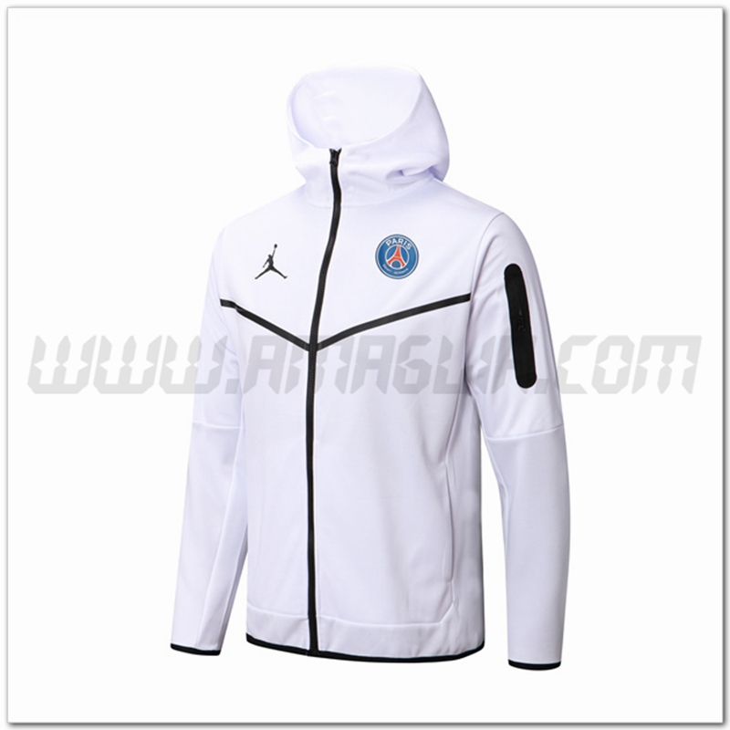 Giacca con Cappuccio PSG Bianco 2022 2023