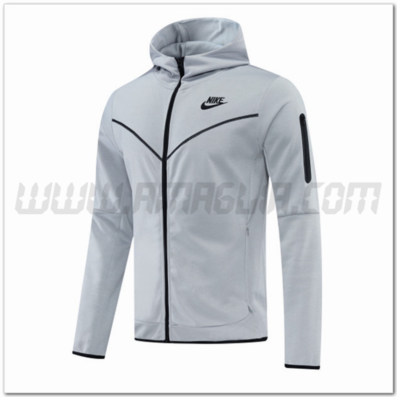 Giacca con Cappuccio Nike Grigio 2022 2023