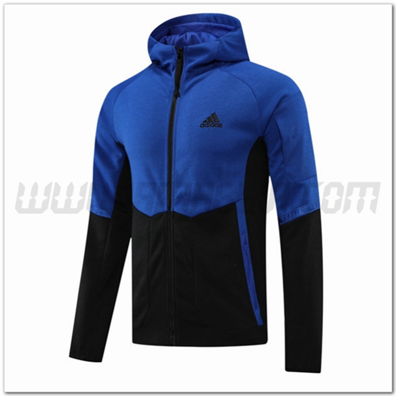 Giacca con Cappuccio Adidas Blu/Nero 2022 2023