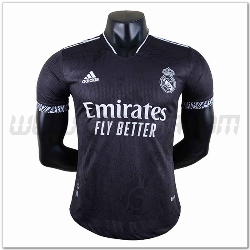 Maglia Real Madrid Nero Drago cinese 2022-23 Personalizzate Scontate