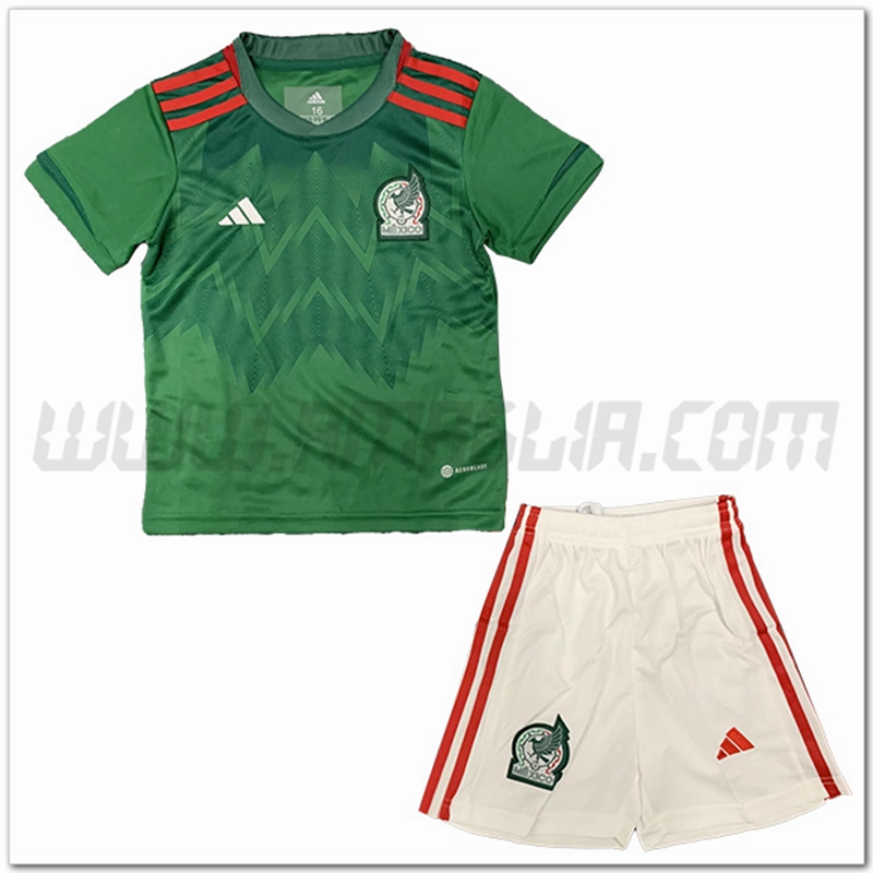 Kit Maglia Messico Bambino Prima 2022 2023