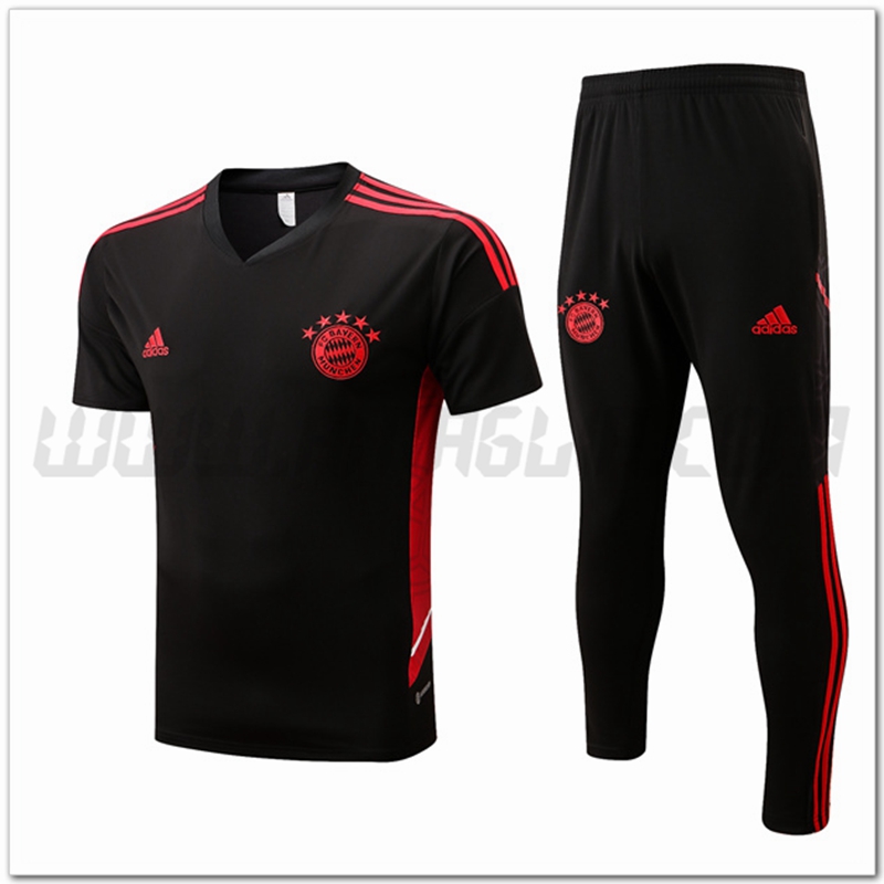 Maglia Allenamento Bayern Monaco + Pantaloni Nero 2022 2023
