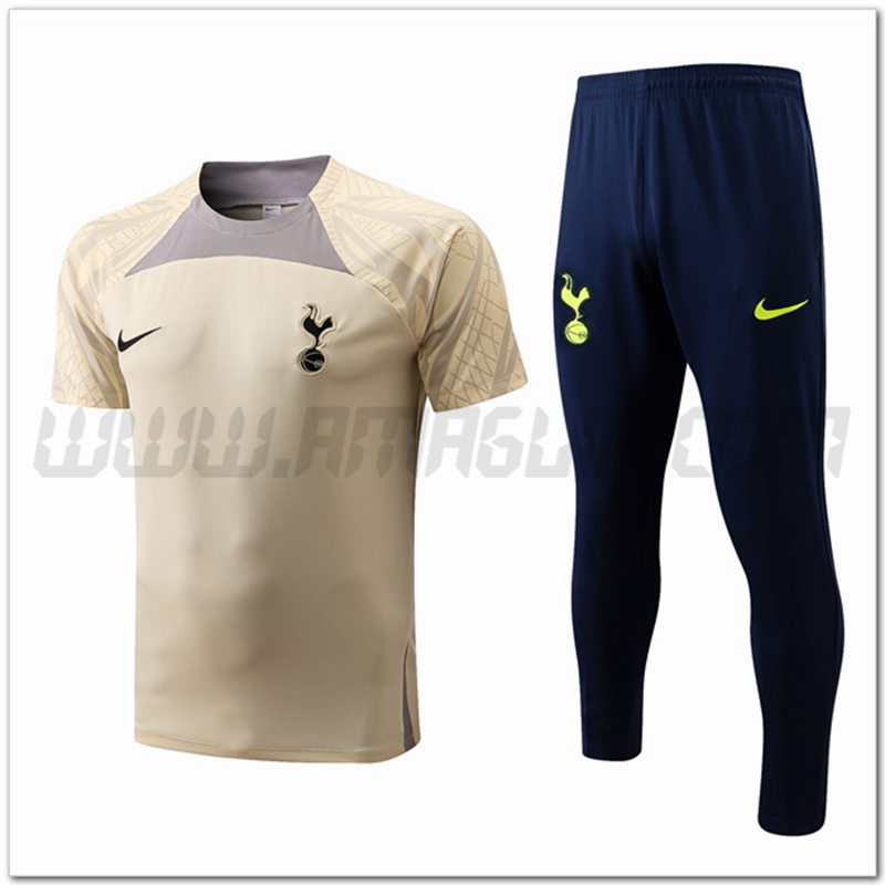 Maglia Allenamento Tottenham Hotspur + Pantaloni Giallo 2022 2023