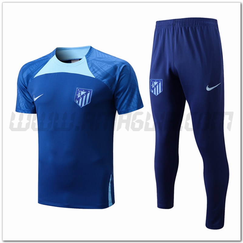 Maglia Allenamento Atletico Madrid + Pantaloni Blu 2022 2023