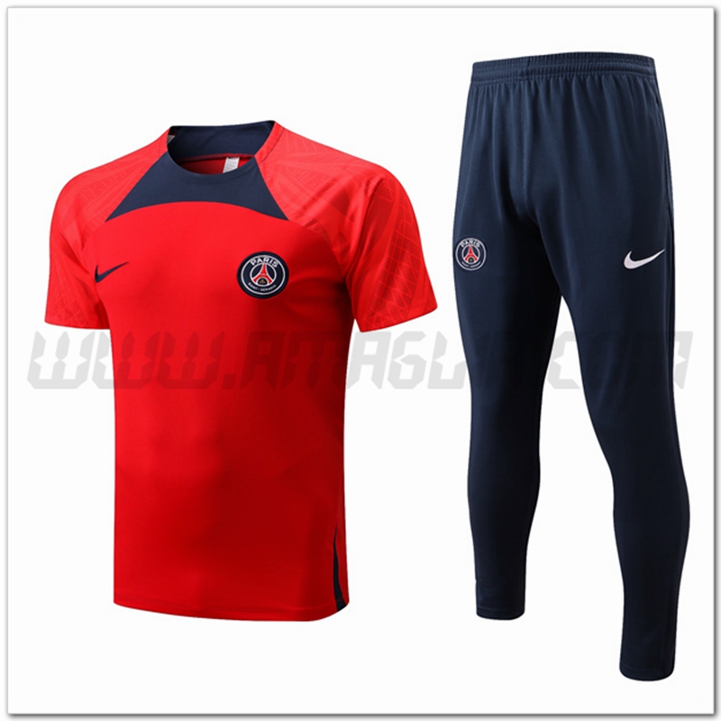 Maglia Allenamento PSG + Pantaloni Rosso 2022 2023