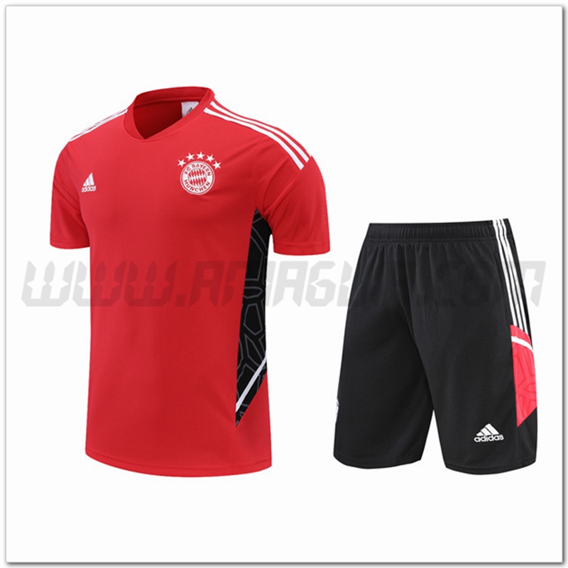Maglia Allenamento Real Madrid + Pantaloncinis Rosso 2022 2023