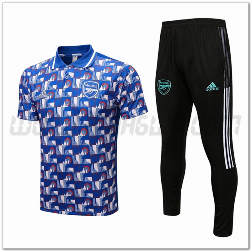 Maglia Polo Arsenal + Pantaloni Blu 2022 2023